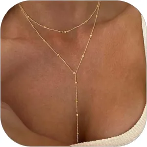 Geometric Sphere Necklace for Women Chunky Choker Necklace Chains Geometric Sphere Long Necklace Jewelry