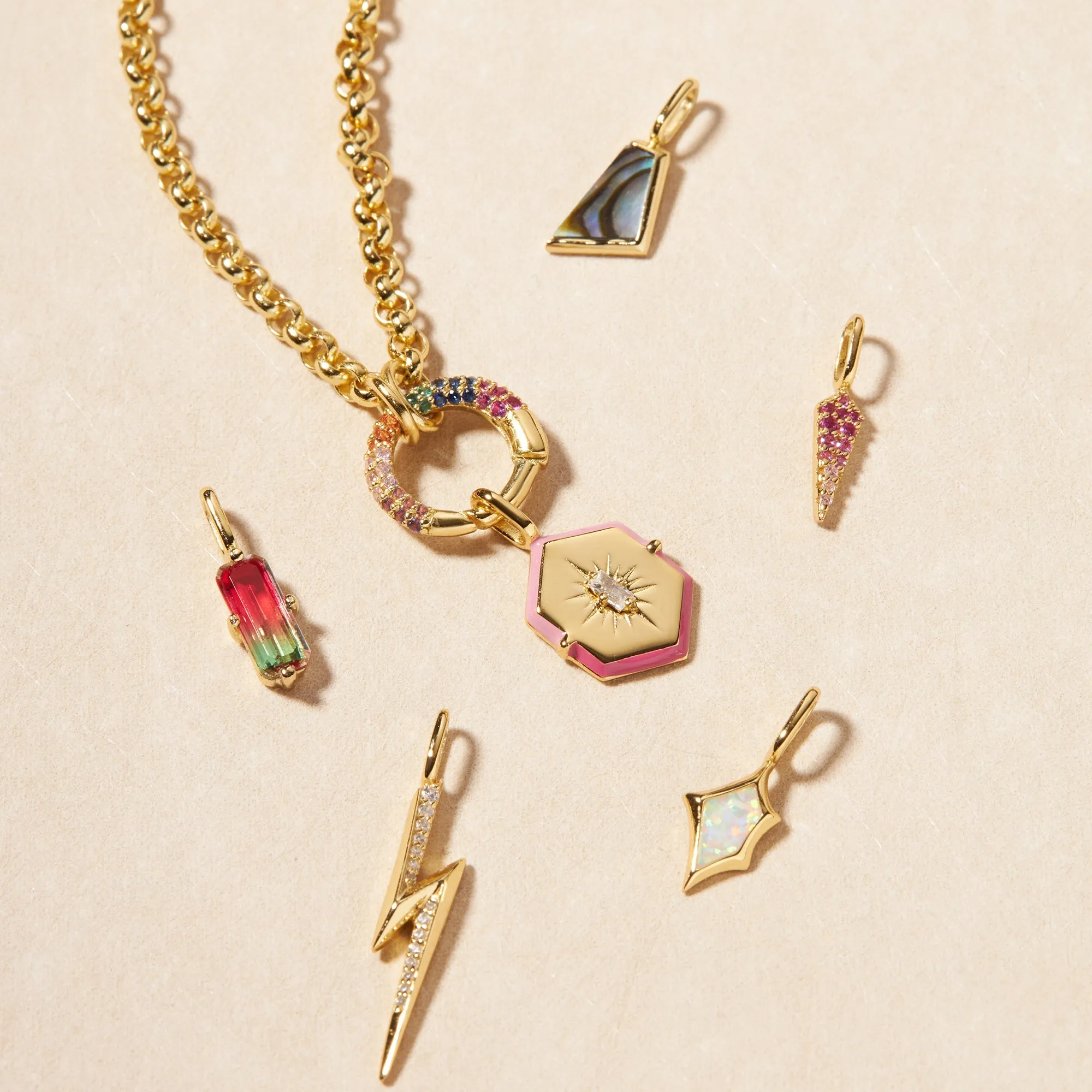 Gold Abalone Charm