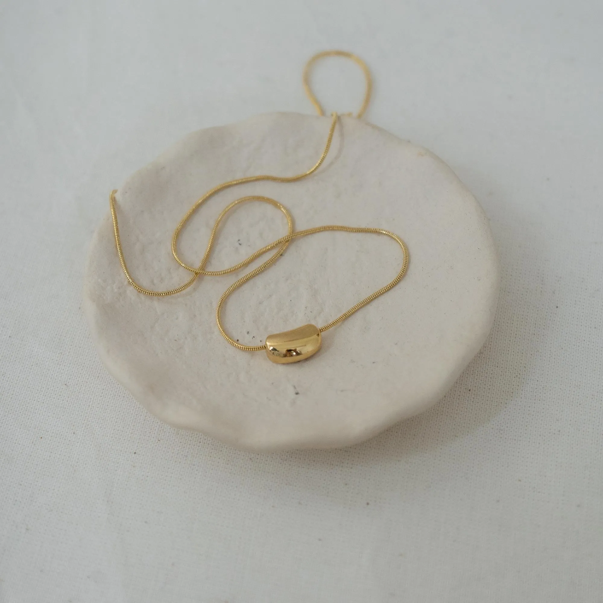 Gold Bold Drop Necklace