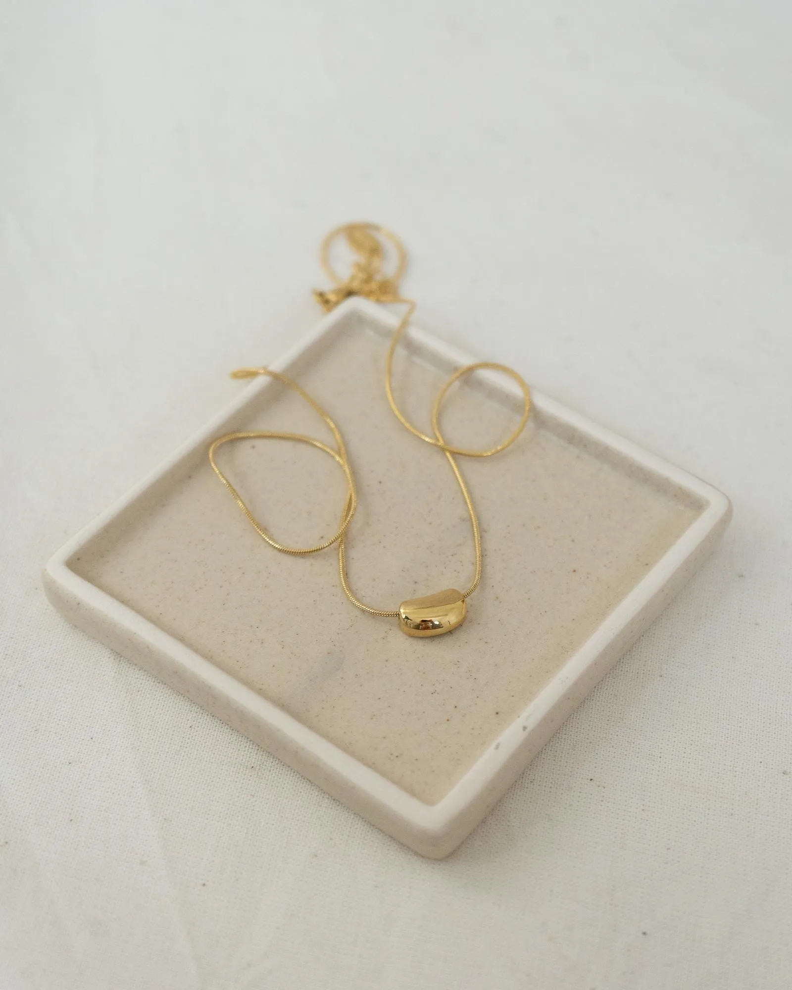 Gold Bold Drop Necklace
