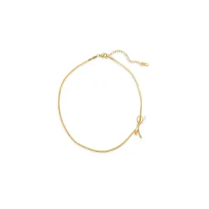 Gold Bow Choker