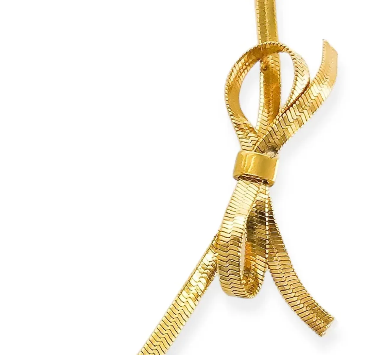Gold Bow Choker