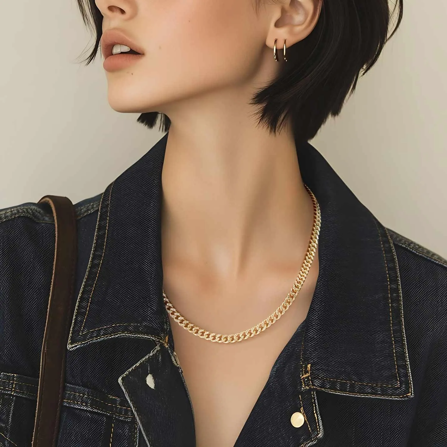 Gold Chain for Women 14K Gold Chain for Men Cuban Link Chains for Men Simplicity with Standout Design Dainty Necklace for Women 16-24 Inches 6mm