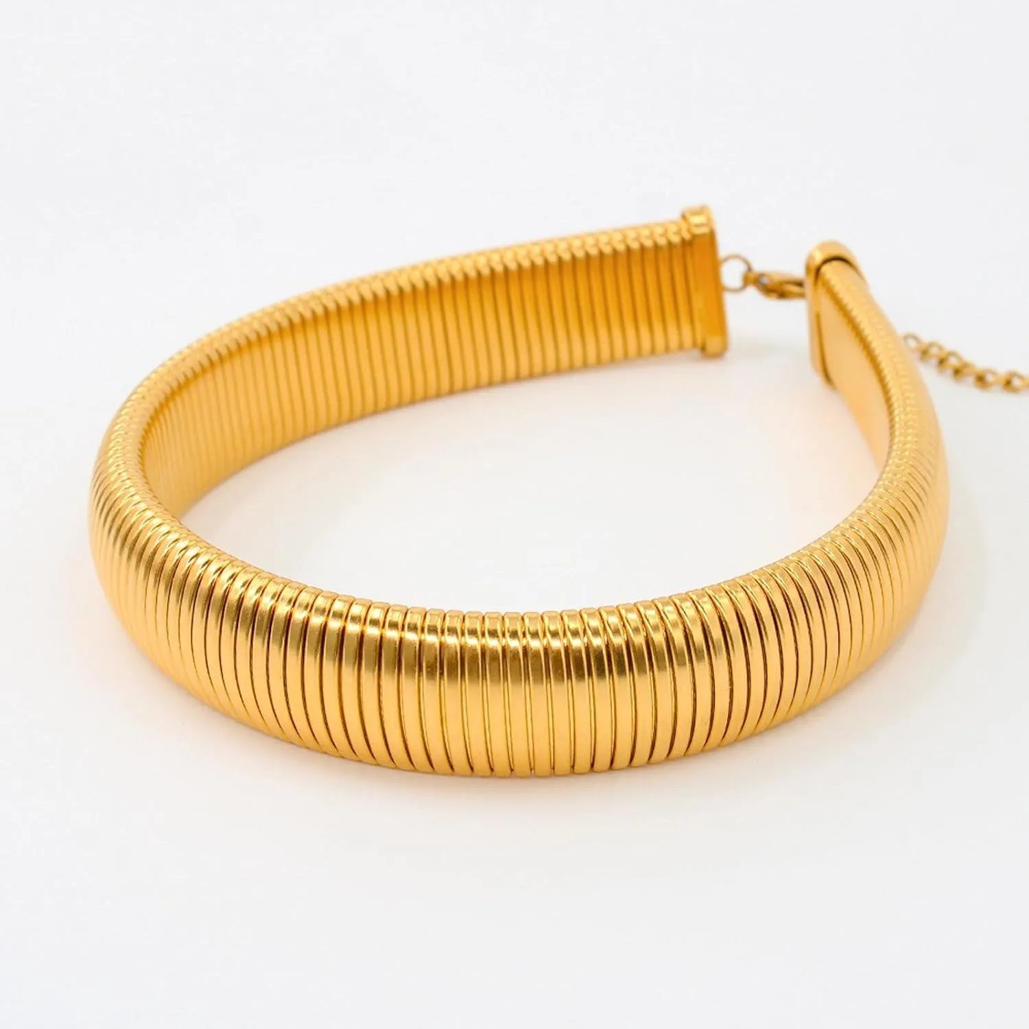 Gold Chunky Necklace for Women Snake Chain Choker Necklace, Hip Hop Punk Necklace, Thick Wide Necklace Jewelry for Women Gifts