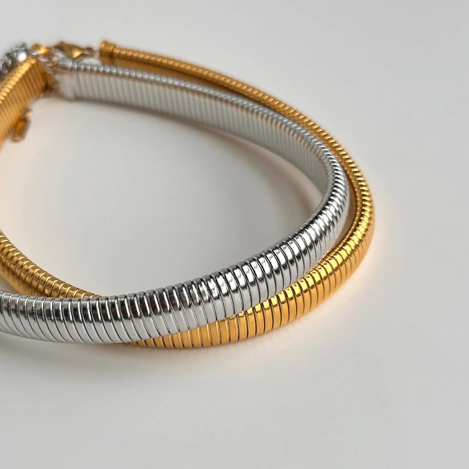 Gold Chunky Necklace for Women Snake Chain Choker Necklace, Hip Hop Punk Necklace, Thick Wide Necklace Jewelry for Women Gifts