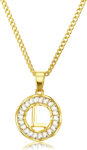 Gold Initial Necklaces for Women Dainty Jewelry for Women 18k Plated Layered Letter Necklace