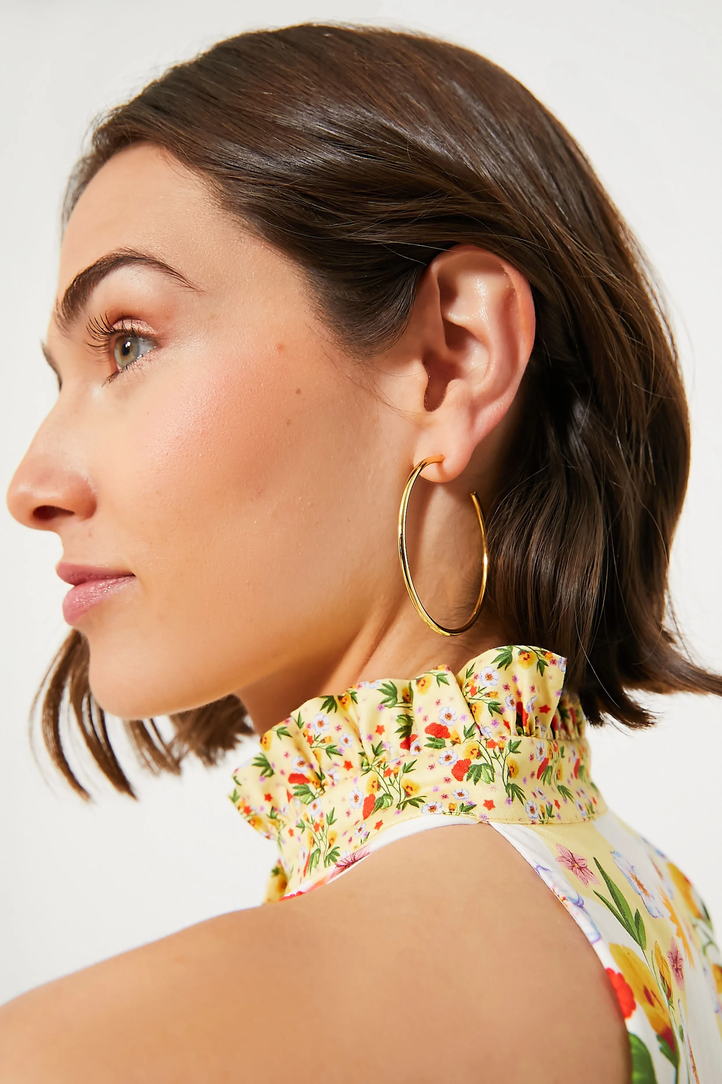Gold Large Hoop Earrings