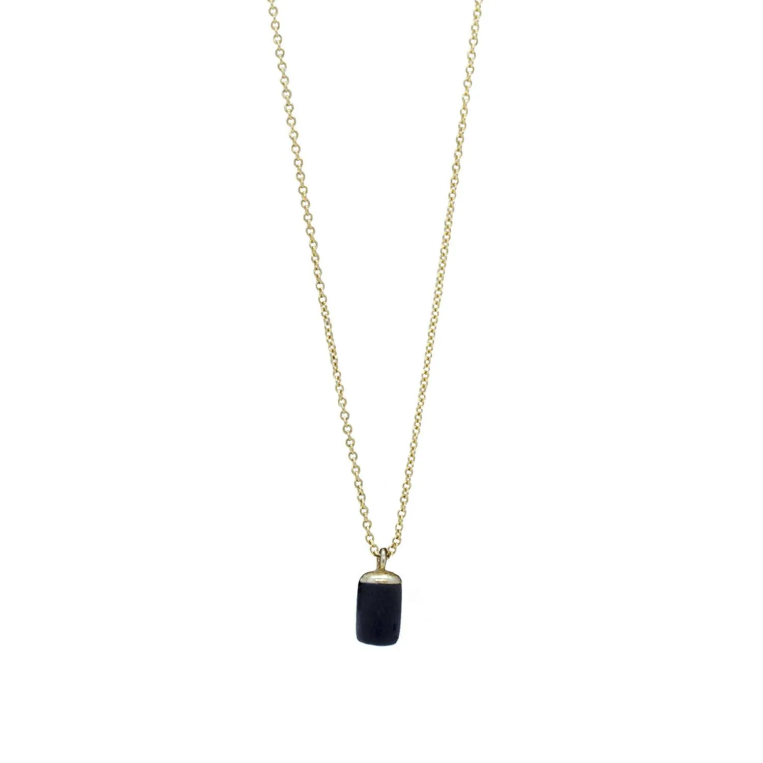 Gold Necklace - Tiny Weight Charm