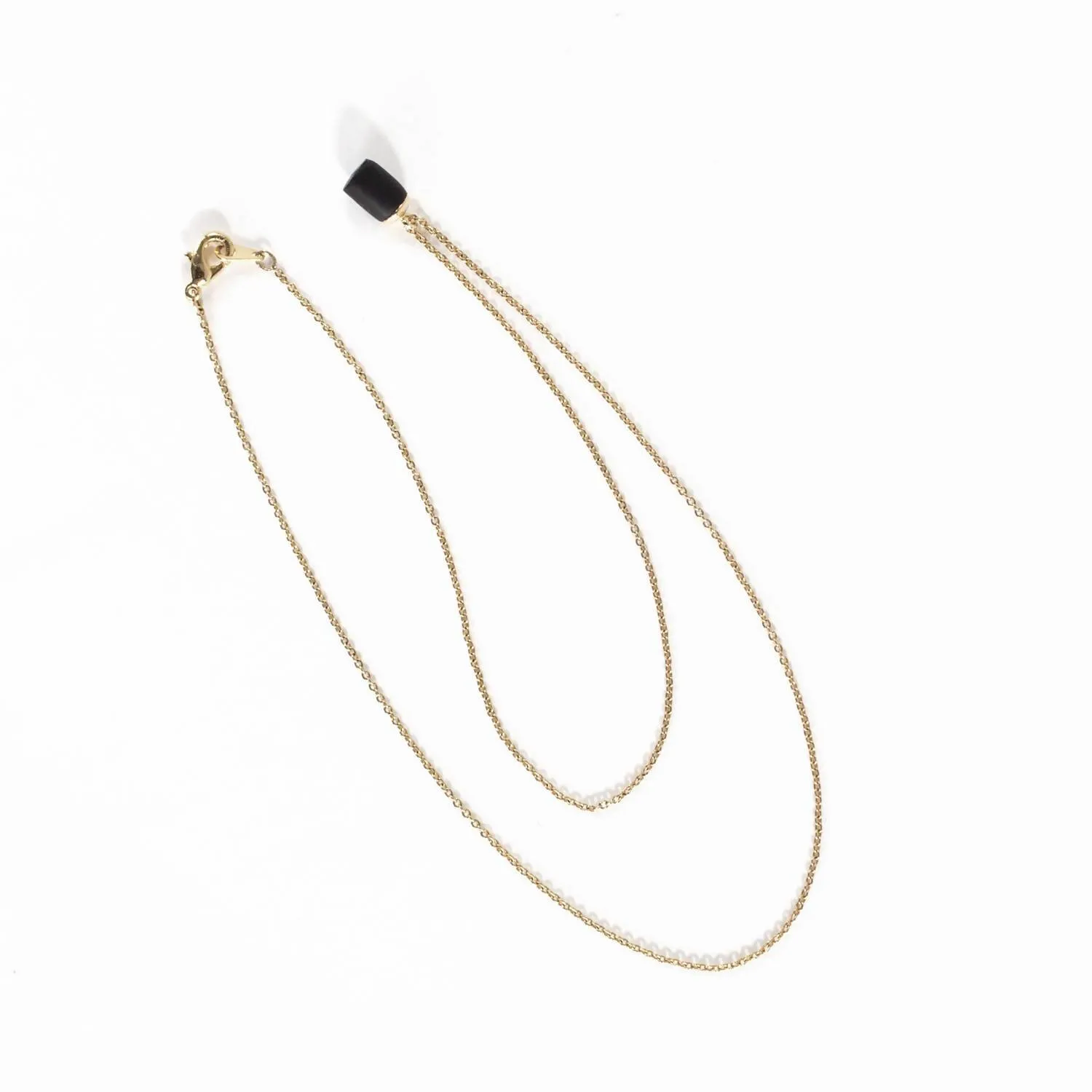 Gold Necklace - Tiny Weight Charm