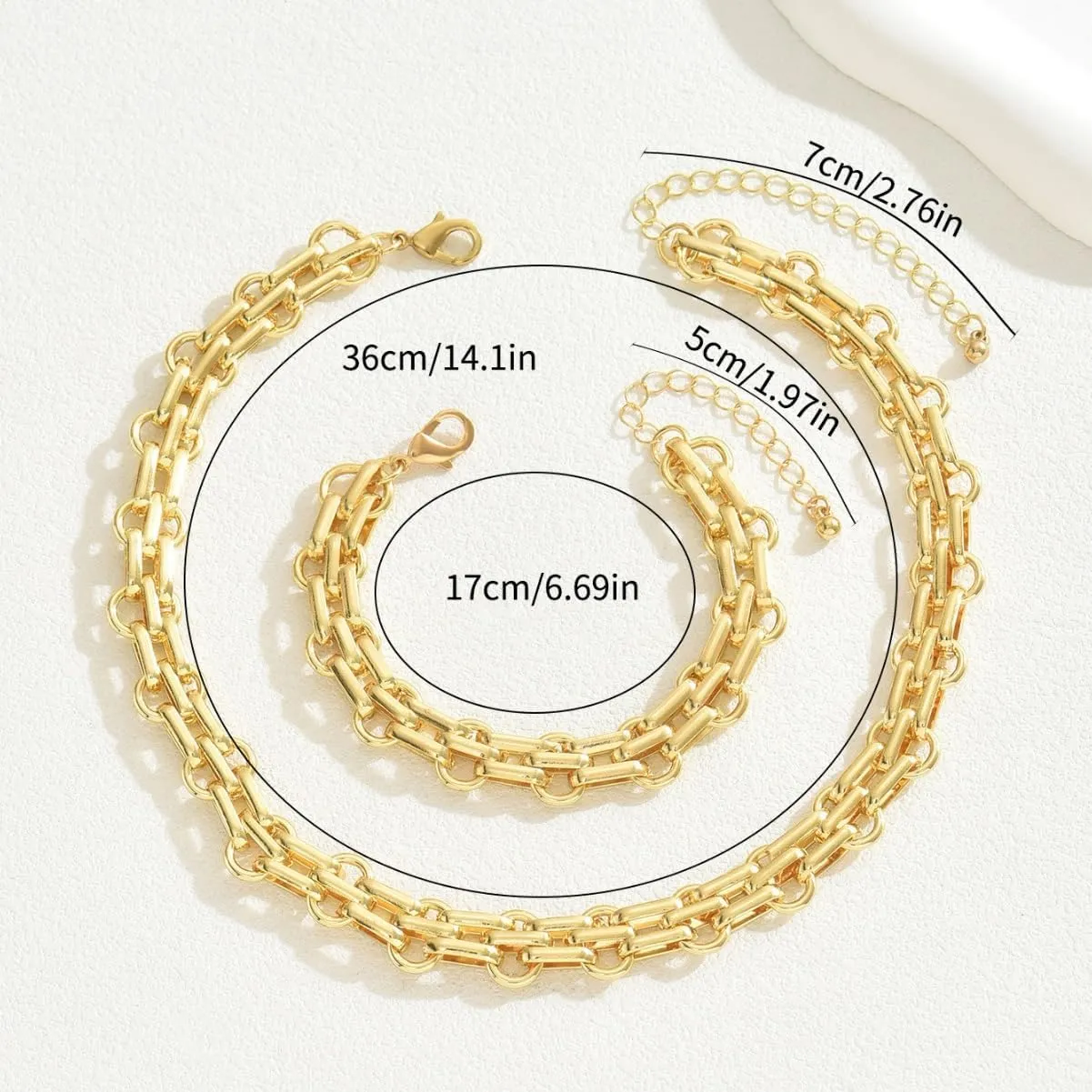 Gold Necklaces for Women Chunky Gold Silver Choker Necklace Statement Egyptian Jewelry for Women Men Gold Costume Jewelry Sets Accessories Gift