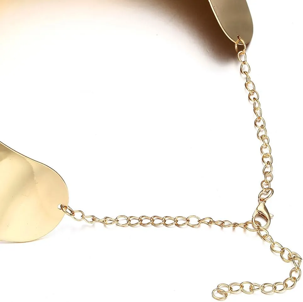 Gold Necklaces for Women Chunky Gold Silver Choker Necklace Statement Egyptian Jewelry for Women Men Gold Costume Jewelry Sets Accessories Gift