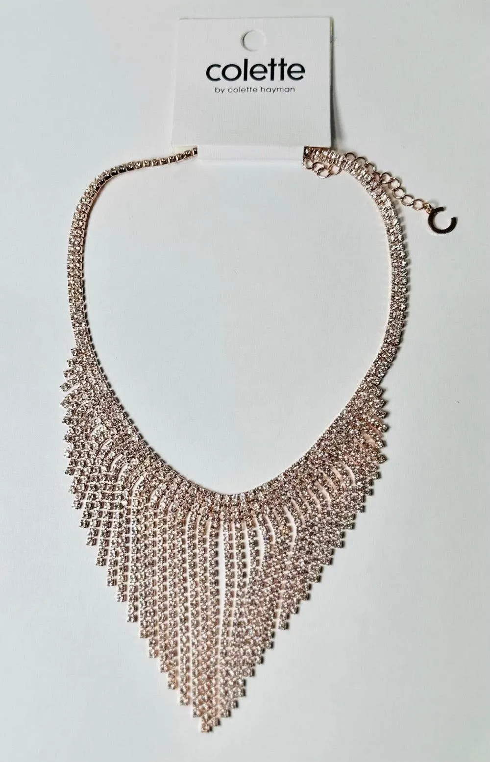 Gold Rose Crystal Fine  Necklace |  Statement Fashion Accessories