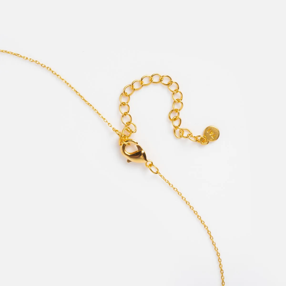 Gold Triple Puffy Oval Necklace
