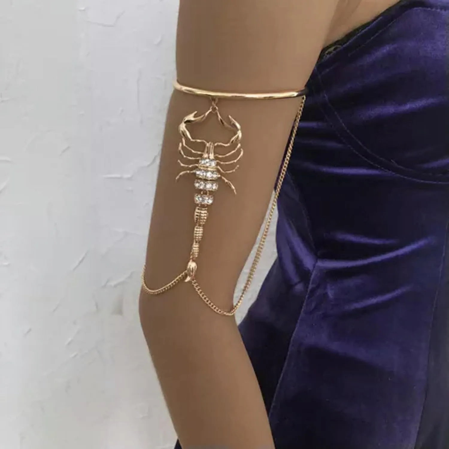 Gothic Jewelry Cross-Border Diamond-Studded Creative Geometric Jewelry-Gold