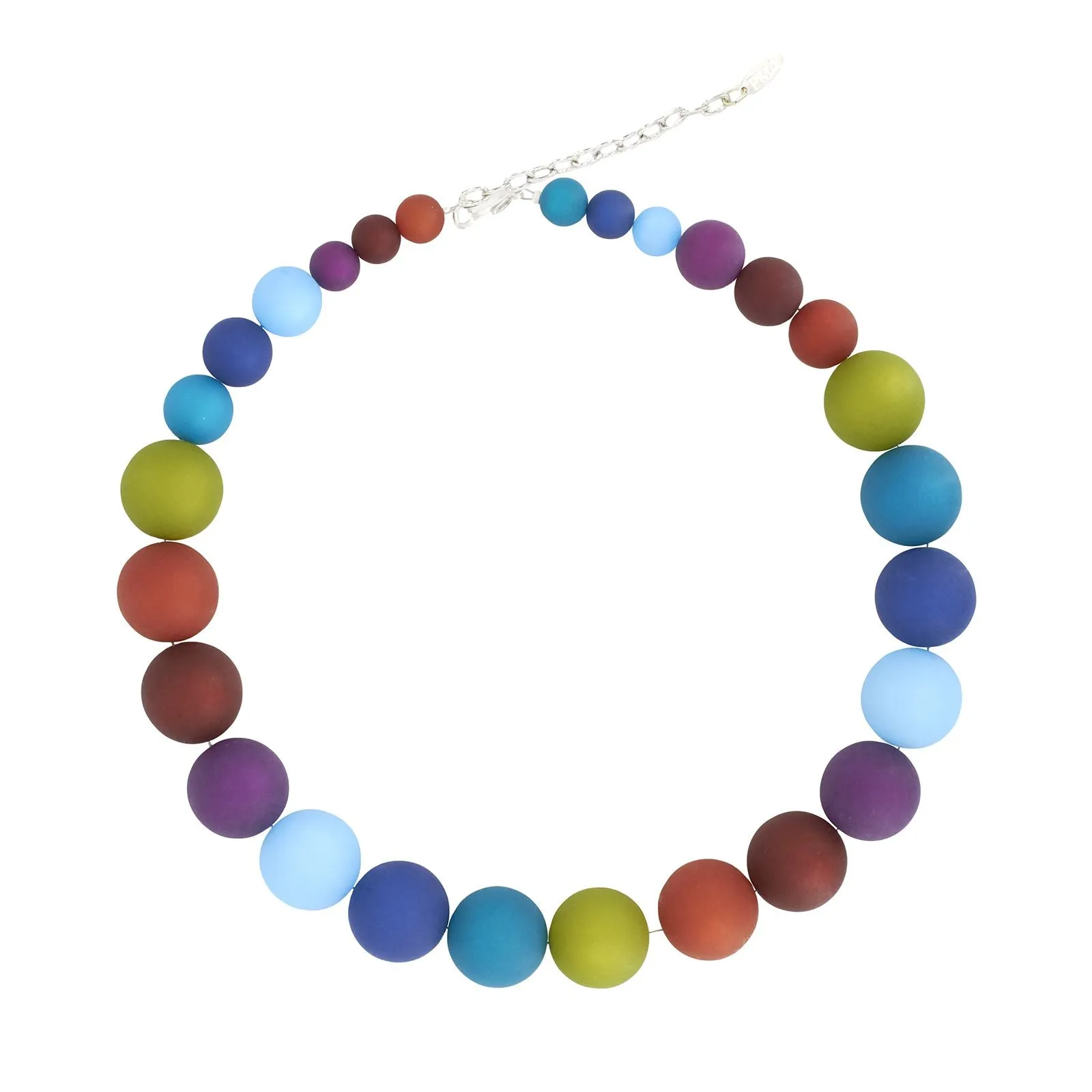Graduated Resin Bead Necklace