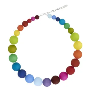 Graduated Resin Bead Necklace