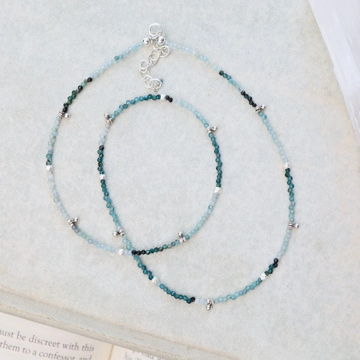 Grandiederite Tiny Silver Ball Charms Necklace