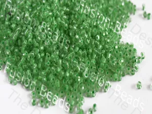 Green Inside Round Seed Beads