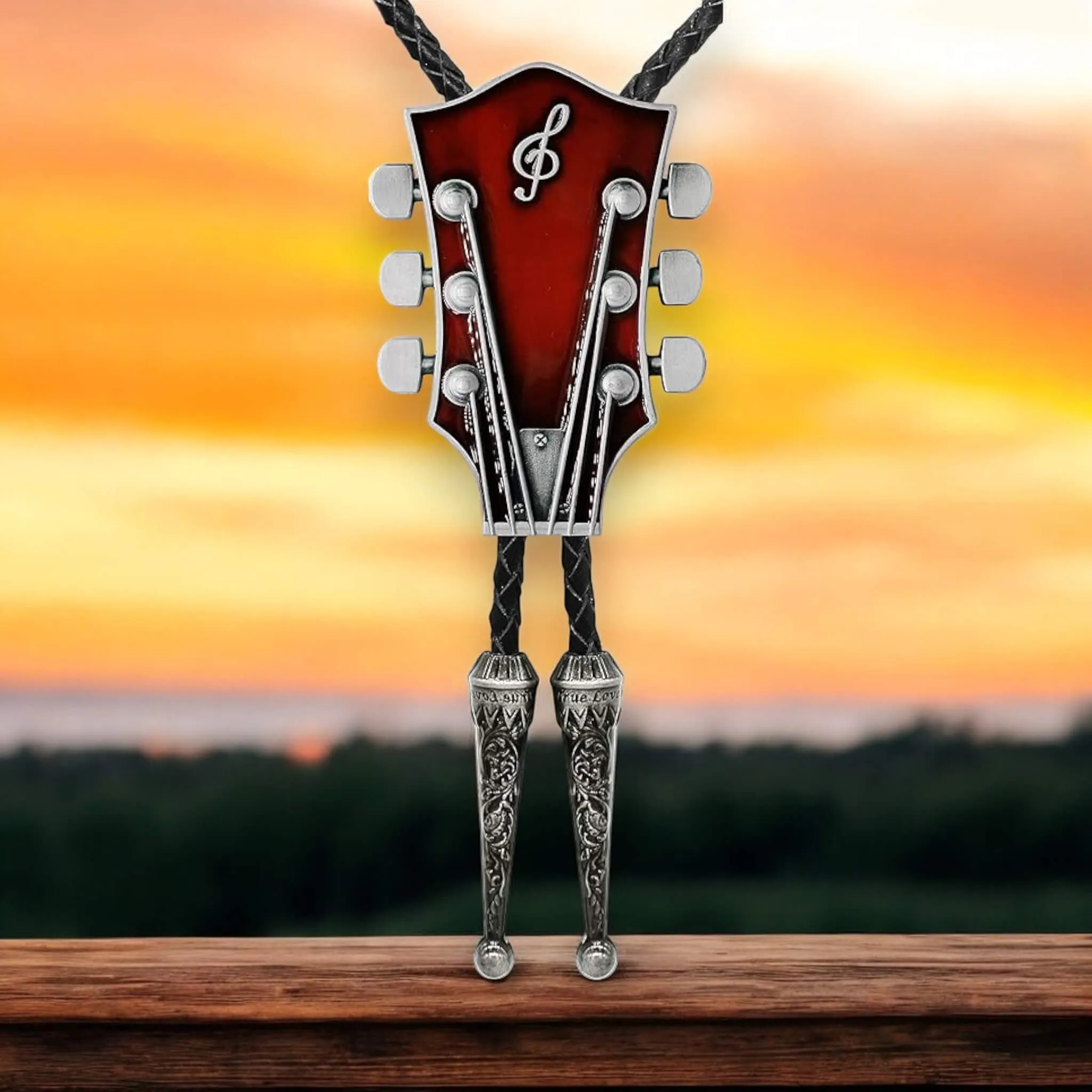 Guitar Western Necktie