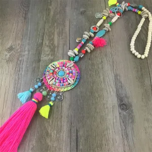 Handmade Long Colourful Necklace