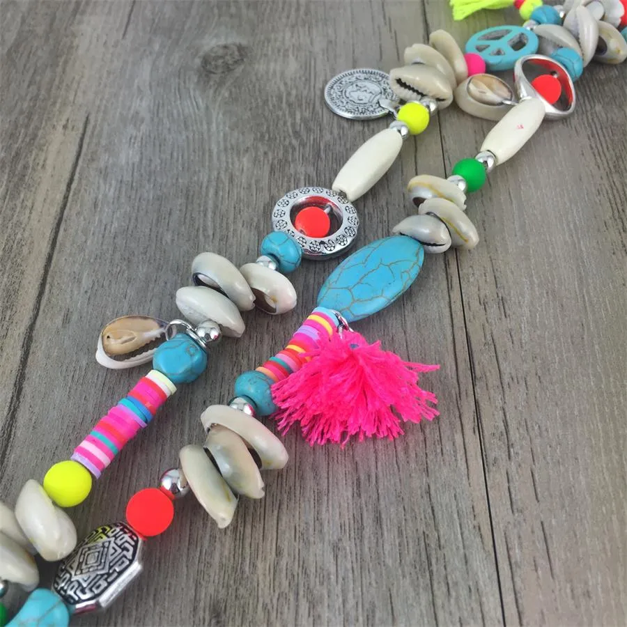 Handmade Long Colourful Necklace