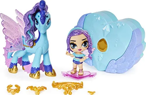 Hatchimals Pixies Riders, Lagoon Lily Pixie and Seastallion Glider Set with Mystery Feature