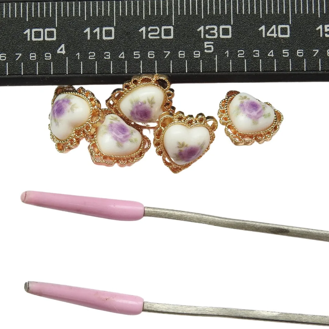 Heart- Shaped Decorative Fasteners