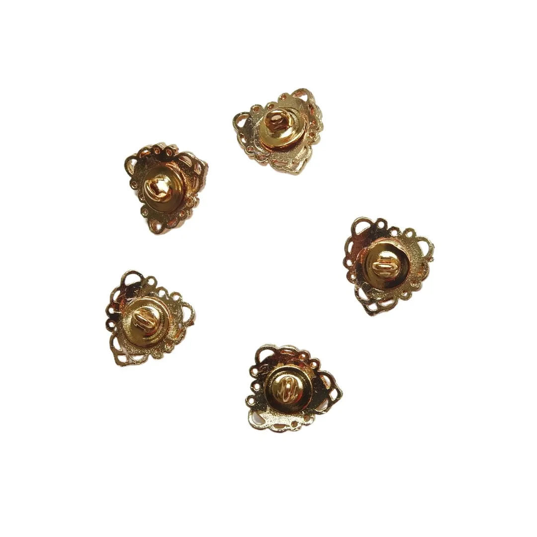Heart- Shaped Decorative Fasteners