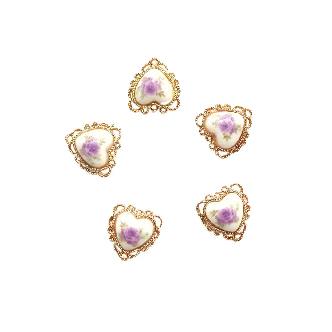 Heart- Shaped Decorative Fasteners