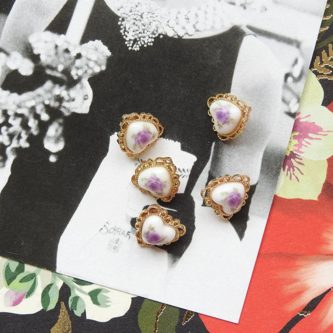 Heart- Shaped Decorative Fasteners