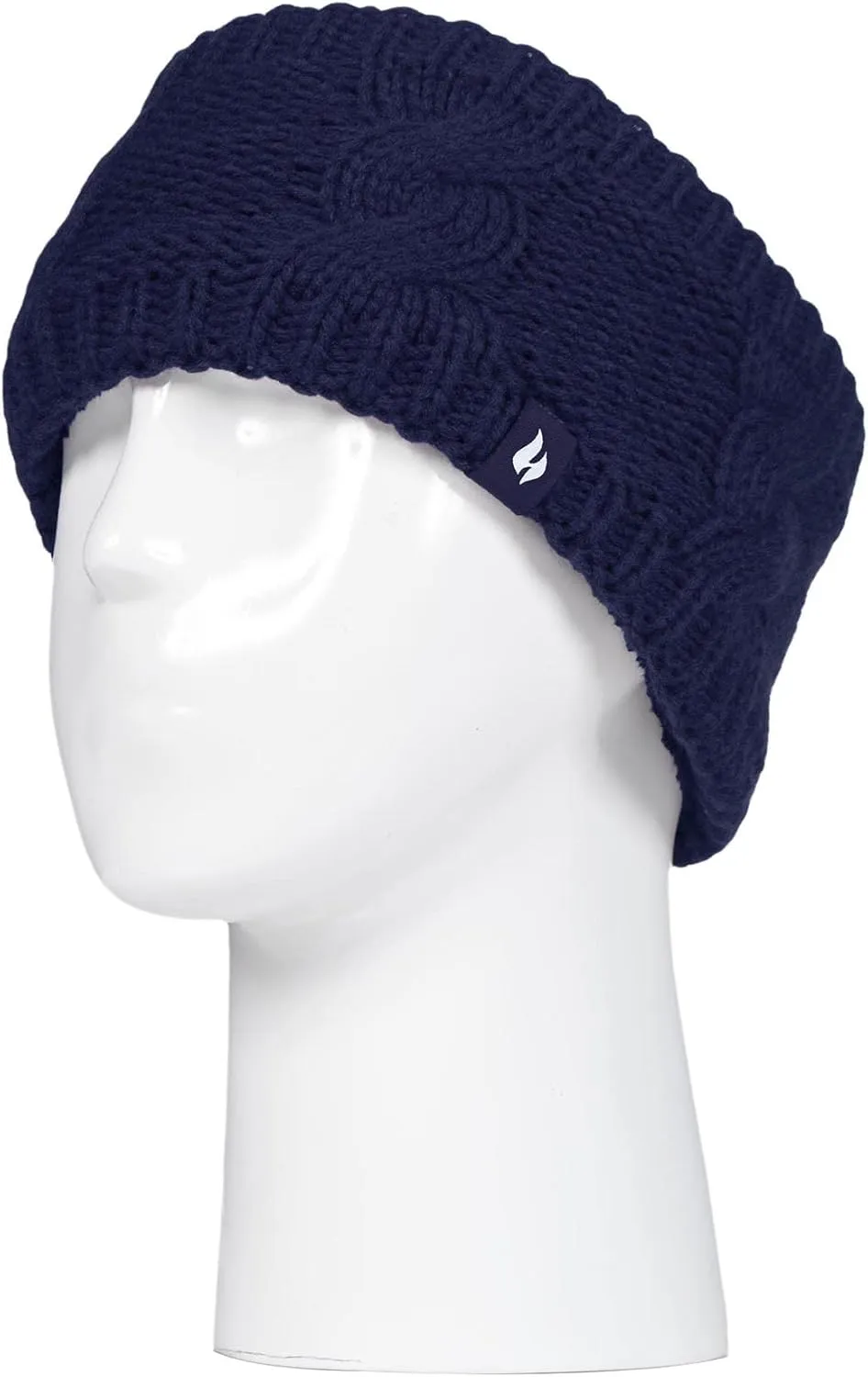 HEAT HOLDERS - Womens Warm Fleece Lined Knit Thermal Winter Ear Warmer Headband