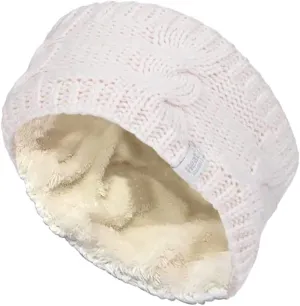 HEAT HOLDERS - Womens Warm Fleece Lined Knit Thermal Winter Ear Warmer Headband