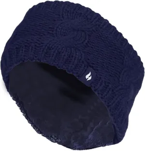 HEAT HOLDERS - Womens Warm Fleece Lined Knit Thermal Winter Ear Warmer Headband
