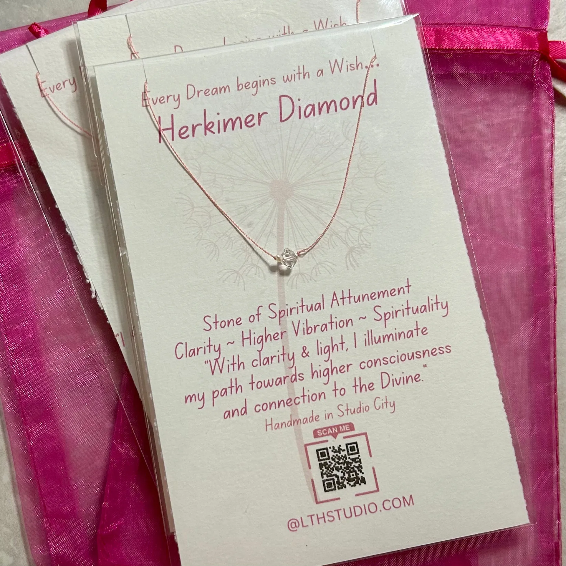 Herkimer Diamond Wish Necklace