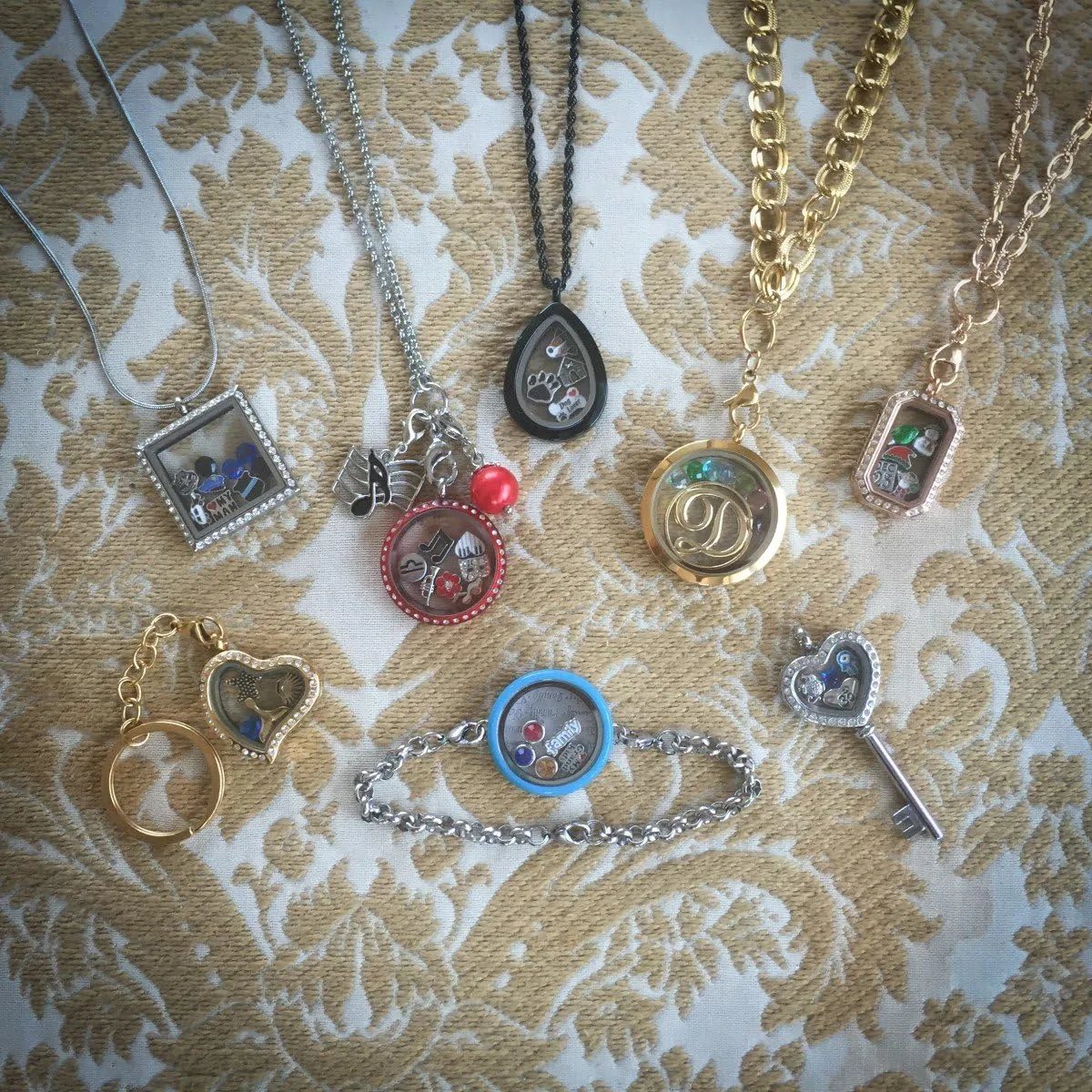 Hey Mickey Charm Set for Floating Lockets Jewelry