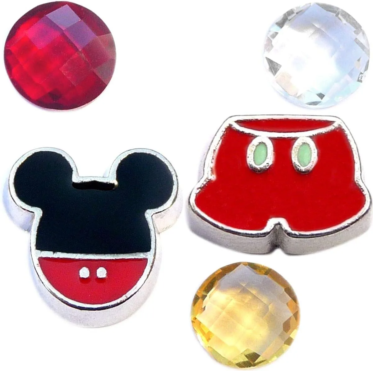 Hey Mickey Charm Set for Floating Lockets Jewelry