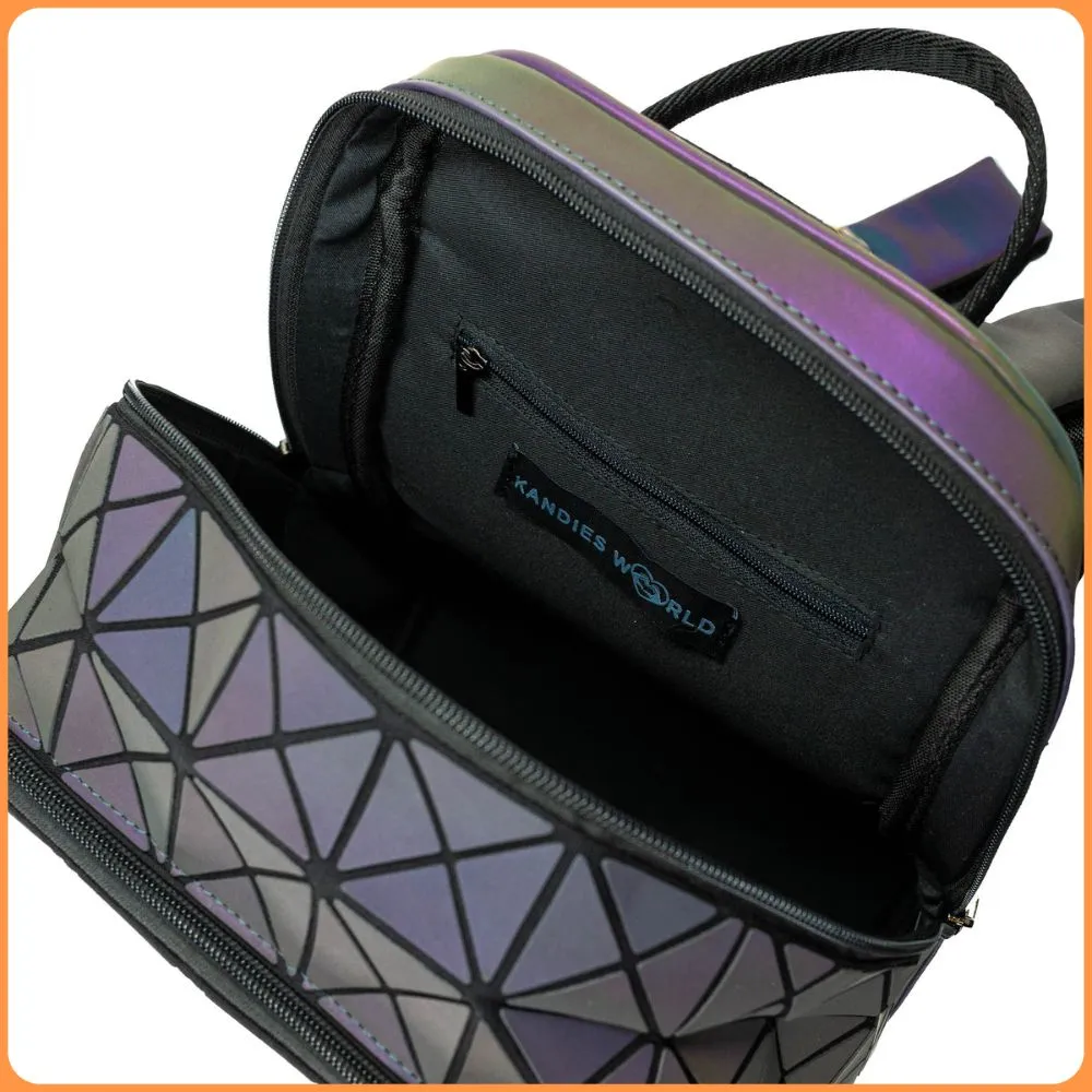 Holographic Reflective Effect Backpack