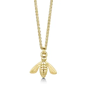 Honeybee Small Pendant in 9ct Yellow Gold