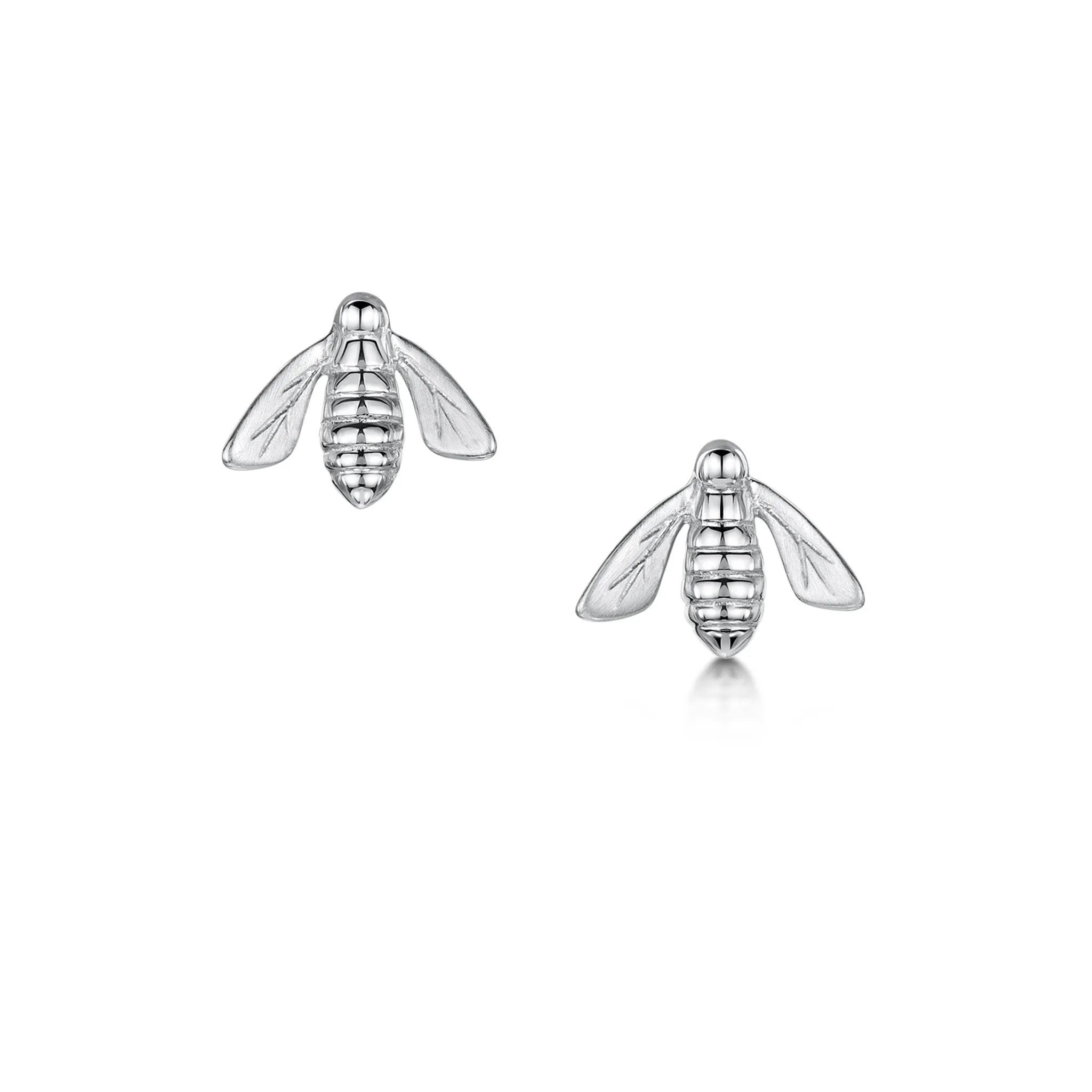 Honeybee Small Stud Earrings in Sterling Silver