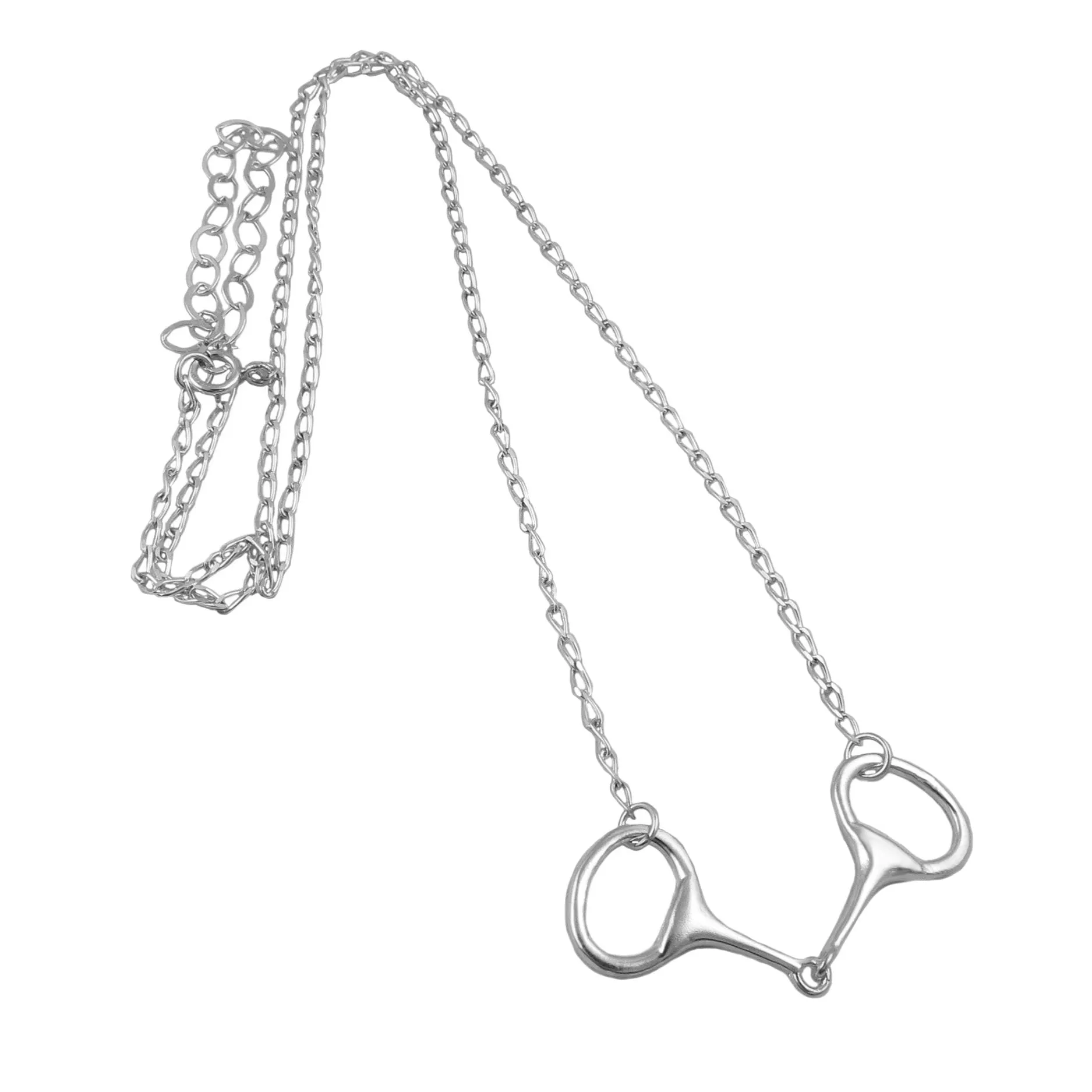 Horse Snaffle Chain Necklace Adjustable Length