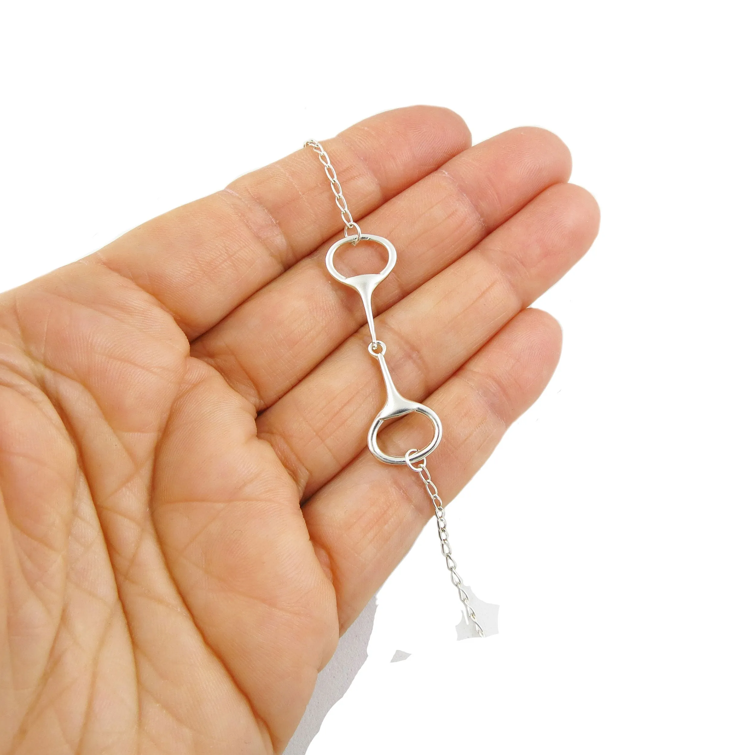 Horse Snaffle Chain Necklace Adjustable Length