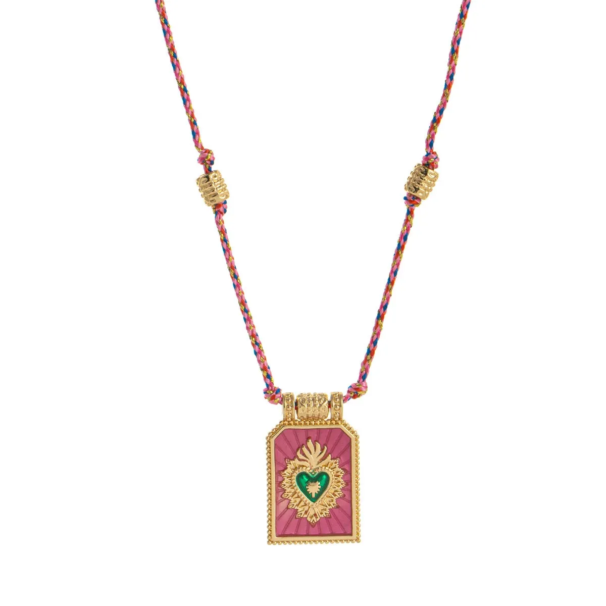 Hot Selling Fashion Colorful Love Tarot Card Necklace