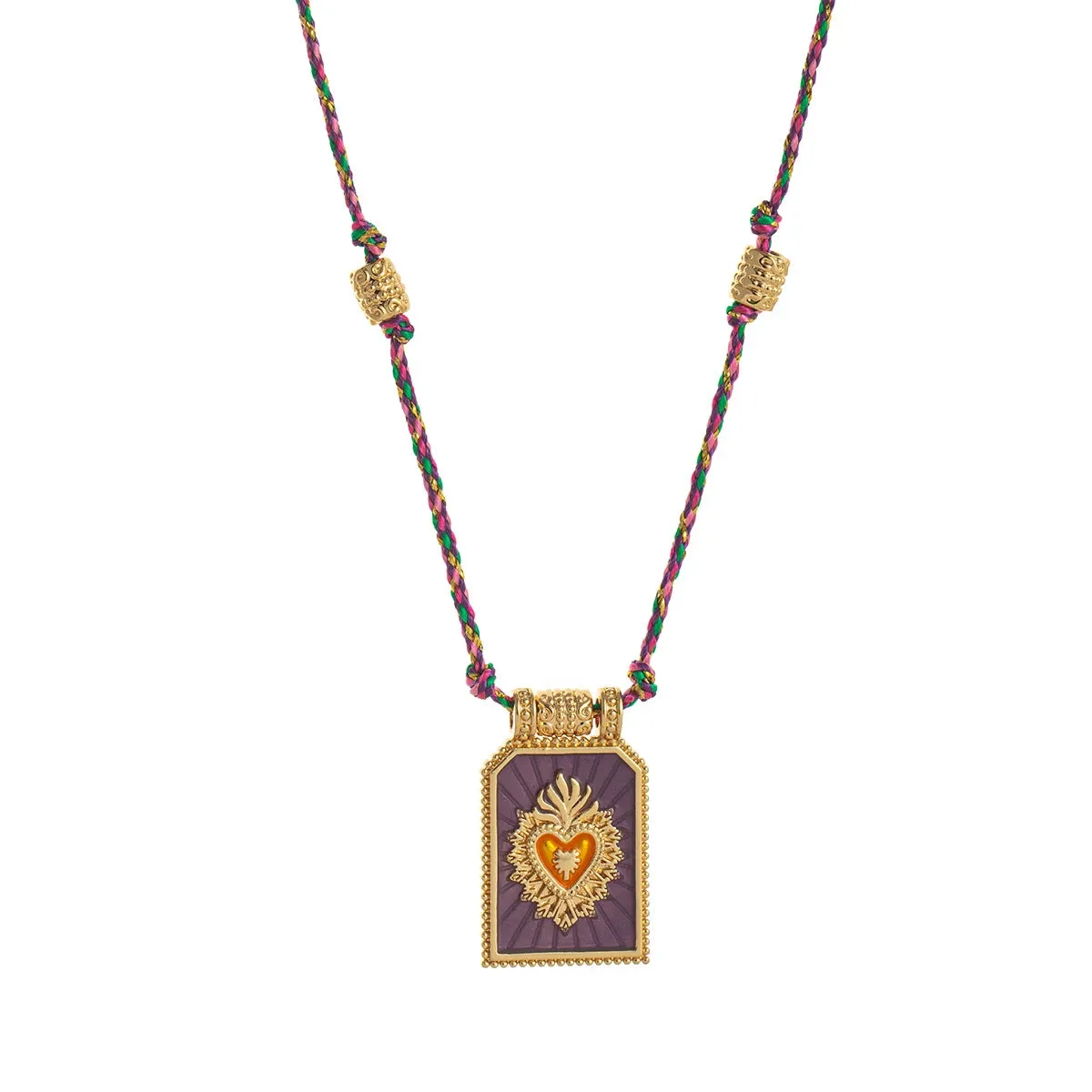 Hot Selling Fashion Colorful Love Tarot Card Necklace