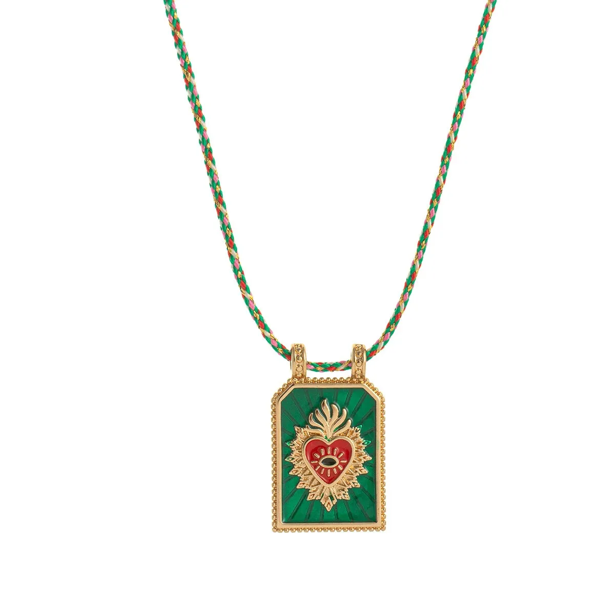 Hot Selling Fashion Colorful Love Tarot Card Necklace