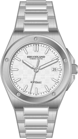 Hruodland F024 Retro Men Classic Dress Watches PT5000 Automatic Mechanical Stainless Steel Diving Wristwatches
