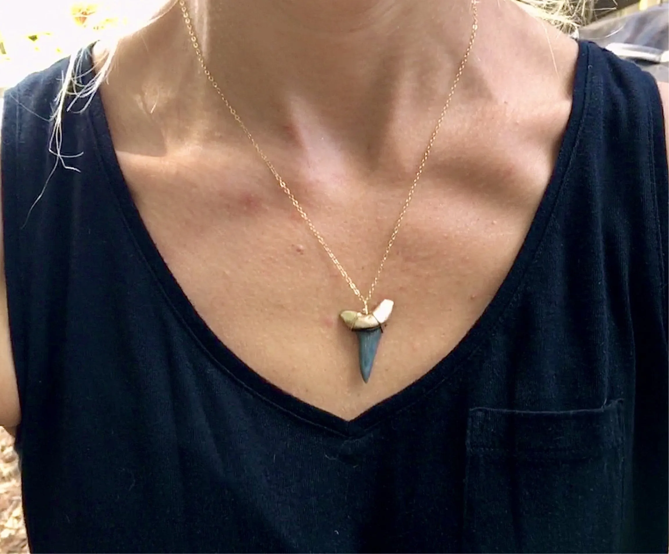 Huge Mako Shark Tooth Necklace