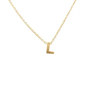 INITIAL L GOLD NECKLACE