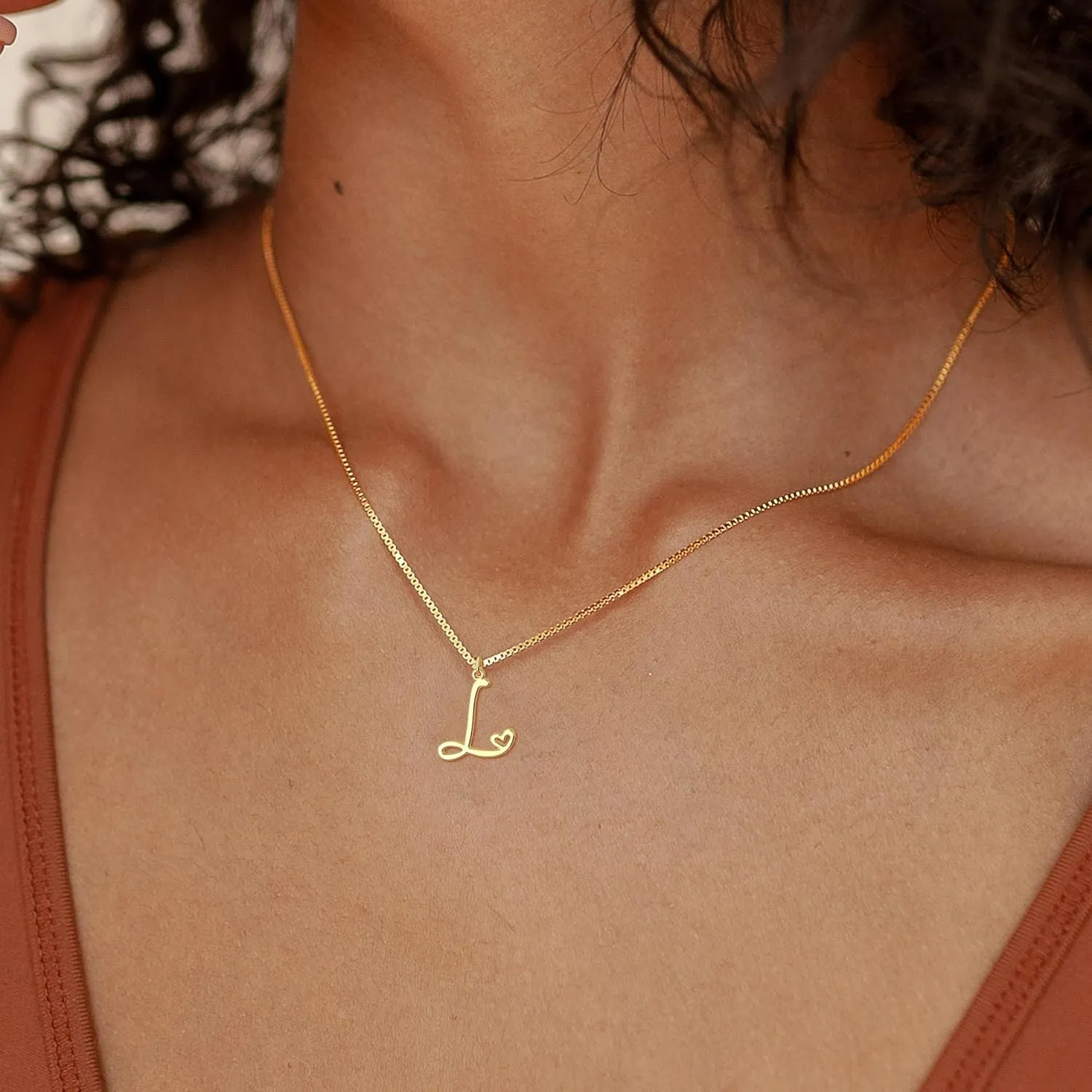 Initial Necklaces for Women Trendy, Dainty Sterling Silver Letter Necklace Cute Pendant Choker Name Necklace Personalized Costume Monogram Silver Jewelry Necklace for Women Valentines Gifts