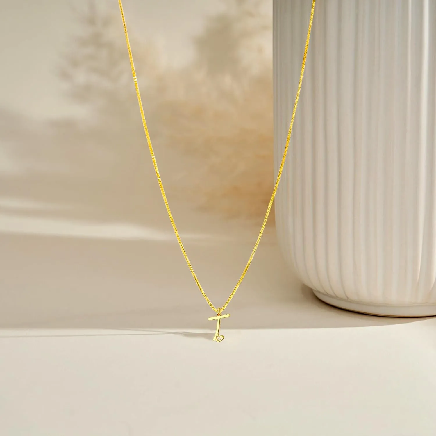 Initial Necklaces for Women Trendy, Dainty Sterling Silver Letter Necklace Cute Pendant Choker Name Necklace Personalized Costume Monogram Silver Jewelry Necklace for Women Valentines Gifts