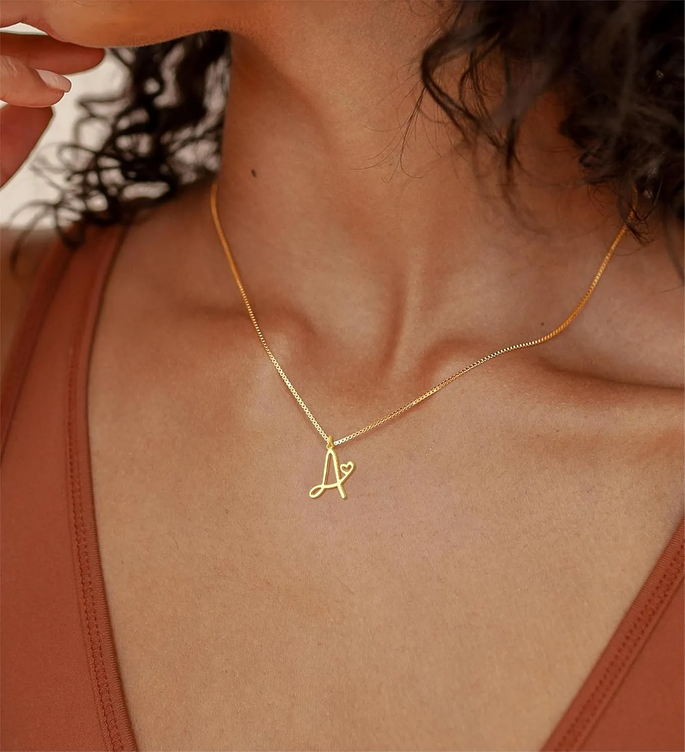 Initial Necklaces for Women Trendy, Dainty Sterling Silver Letter Necklace Cute Pendant Choker Name Necklace Personalized Costume Monogram Silver Jewelry Necklace for Women Valentines Gifts